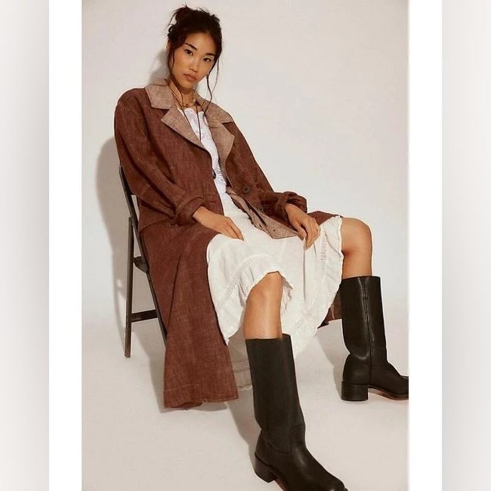 Free People Micah Washed Duster Jacket
